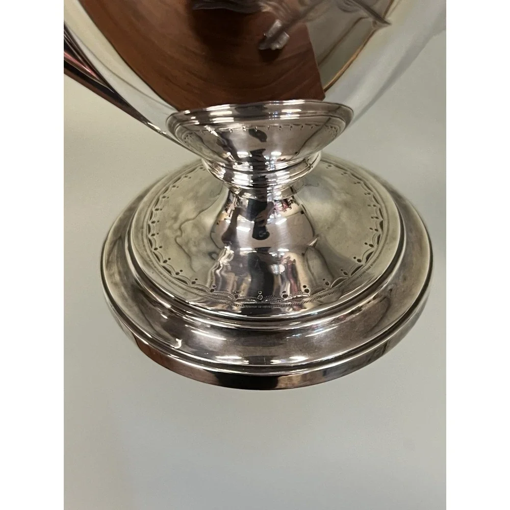 Antique Neoclassical Silver Plated Teapot